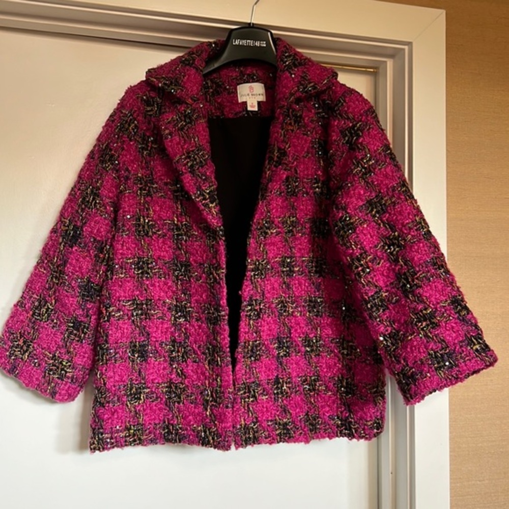 Julie Brown tweed dressy jacket. Size Small.